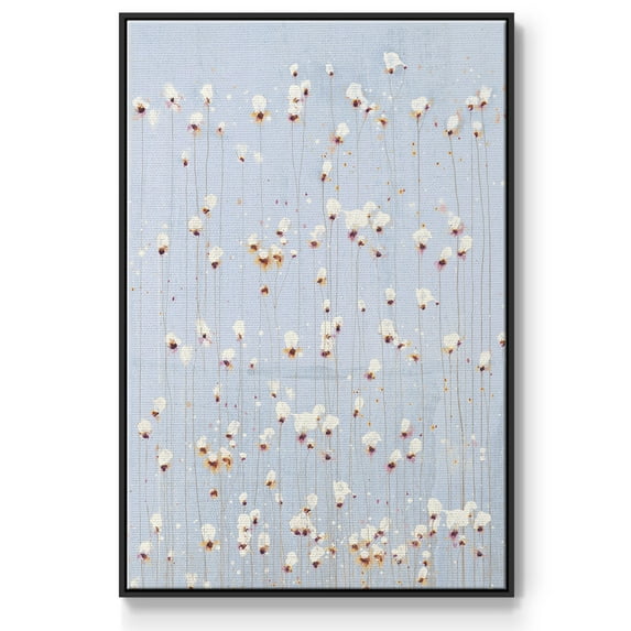 String Theory V1 Framed Premium Gallery Wrapped Canvas - Ready to Hang - 25 x 37 - Black Floating Frame
