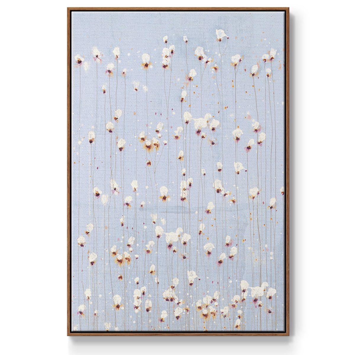 String Theory V1 Framed Premium Gallery Wrapped Canvas - Ready to Hang - 27 x 41 - Walnut Floating Frame