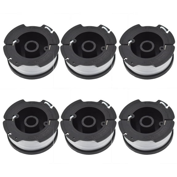 String Trimmer 30ft 0.065" Line Replacement Spool Weed Eater String Trimmers Autofeed Spools Replaces (6-Pack)