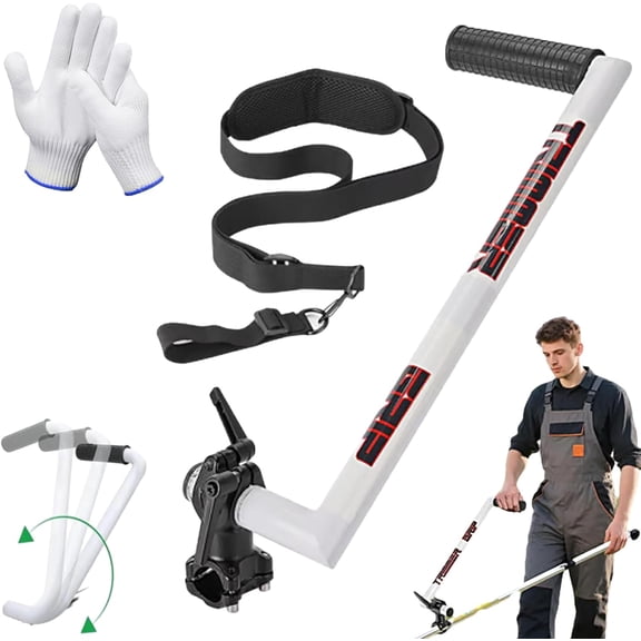 String Trimmer Handle with Shoulder Strap Ergonomic Extension Grip