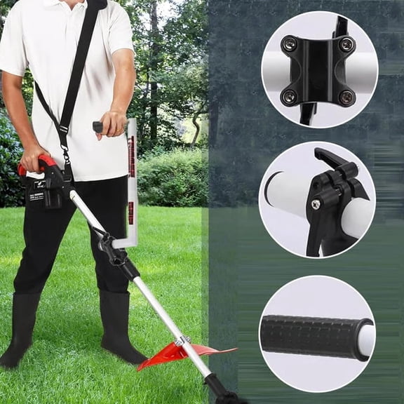 String Trimmer Handle with Shoulder Strap Ergonomic Grip Extension