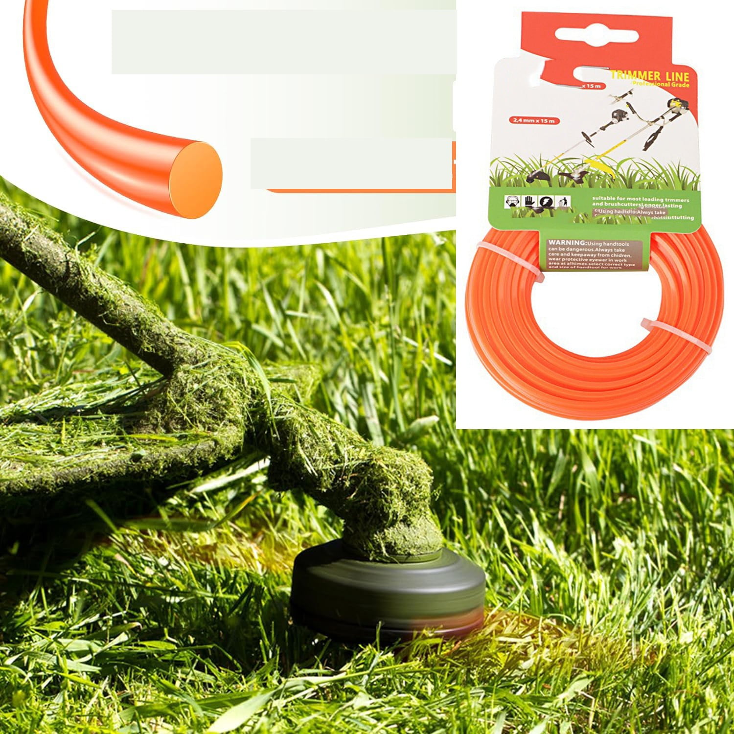 String Trimmer Line Feet W Eed Eater String Round Trimmer Line For Universal Replacement Orange