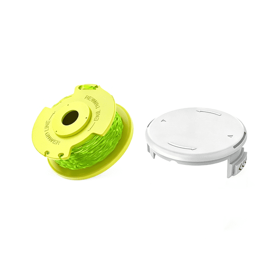 String Trimmer Line Replacement Trimmer Spools Compatible with Ryobi 18v, 24v, and 40v One PLUS+AC80RL3 (1 Spools + 1Cap)