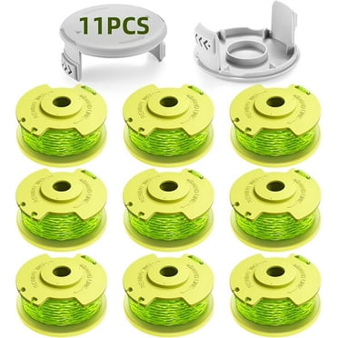 String Trimmer Refill for Ryobi One Plus+ AC80RL3,11 FT/0.080-Inch Weed Eater String Compatible with Ryobi Weed Wacker 18v, 24v, and 40v Trimmers (12 Trimmer Line & 3 Trimmer Cap)