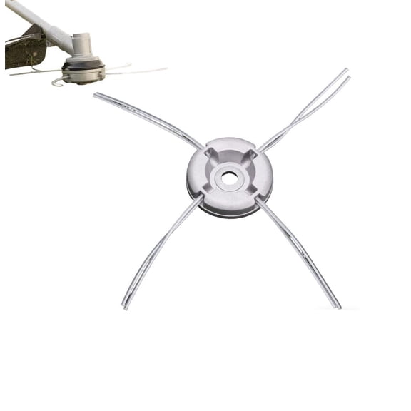 String Trimmer Replacement Head, 2026 New Aluminum Alloy Grass Trimmer Head Attachments for 16mm Aperture, Moss Weed Rust Removal (2, Silver)