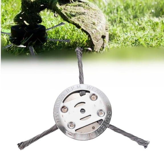 String Trimmer Replacement Head,Universal Wire Weed Eater Head, Weed Eater Head, Electric Replacement Steel Wire Line Trimmer Spool (3 Head)