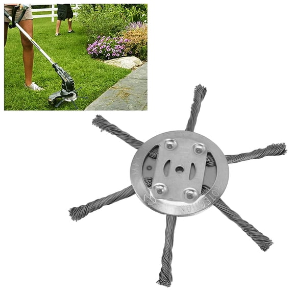 String Trimmer Replacement Head,Universal Wire Weed Eater Head, Weed Eater Head, Electric Replacement Steel Wire Line Trimmer Spool (6 Head)