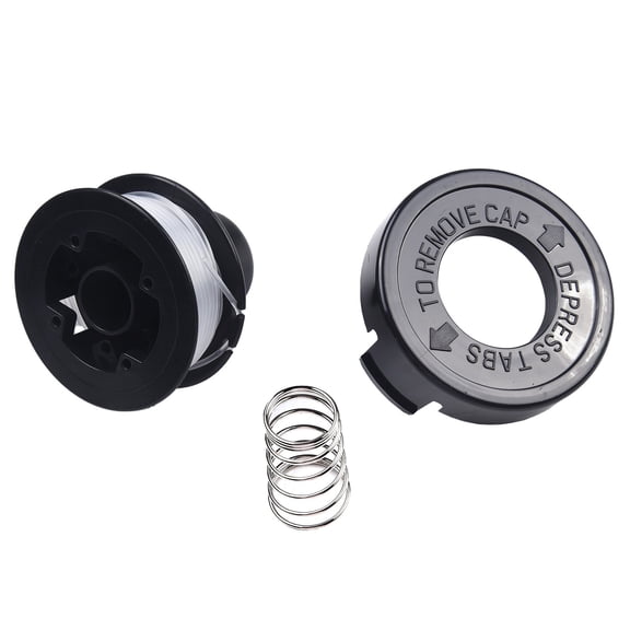 String Trimmer Replacement Spool and Bump Cap Set for Black & Decker GL250 GL310 GL360 A6226 Weed Eater Parts ABS Nylon Material Easy Installation Long-Lasting