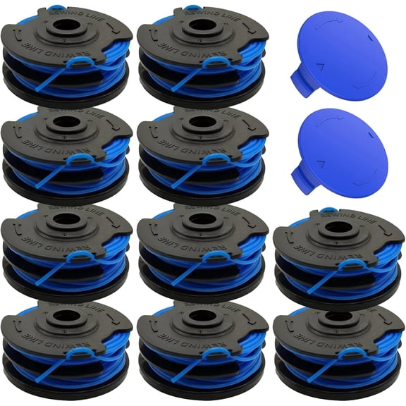 String Trimmer Replacement Spools Compatible with Kobalt 40V KST 120X KST 120X-06 KST 2040-06 Autofeed Dual Line 0.065in 20ft 12-Pack