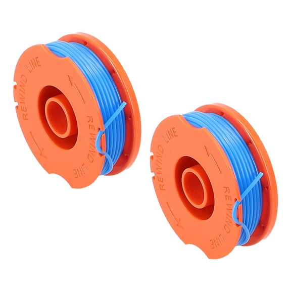 String Trimmer Spool Line Replacement Part No. 1834 for Flymo for Mini Trim Multi Trim 200 250 300 Compatible for FLY020 5137651-90 Orange Blue(2pcs)