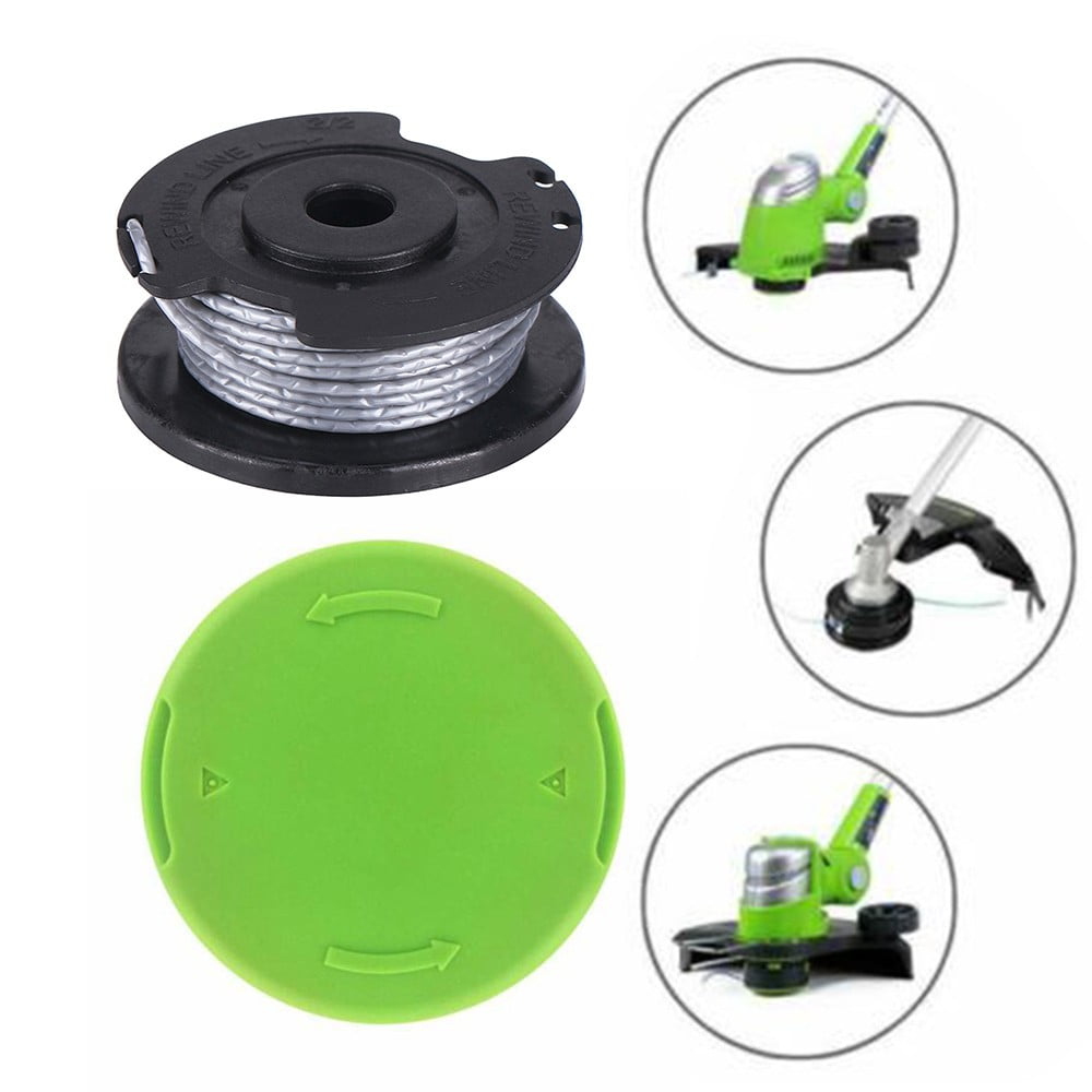 String Trimmer Spools Spool Line And Cover Cap for Greenworks 21287 24V