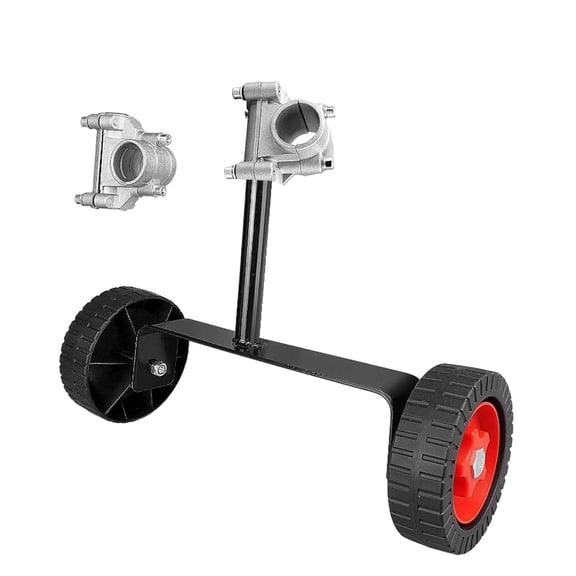 String Trimmer Support Wheels with Fixed Connector Universal Parts Adjustable Height for Petrol Electric Weeding Trimmer 26mm Diameter