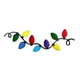 thumbnail image 1 of String of Christmas Lights - Iron On Applique/Embroidered Patch, 1 of 3