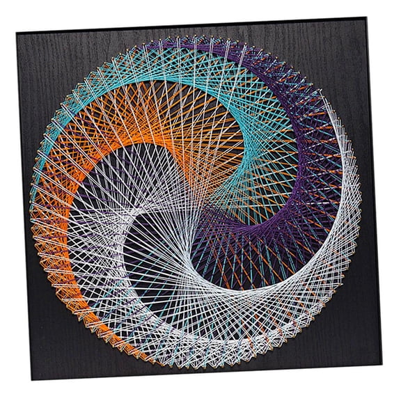 String s with Wood Borad for Childern Adults DIY Gifts - Geometric D Figure