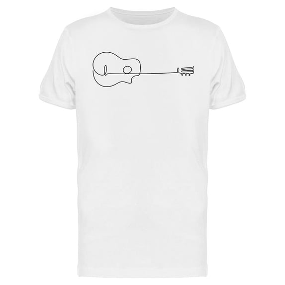 Stringed Guitar T-Shirt Men -Image by Shutterstock, Male Large