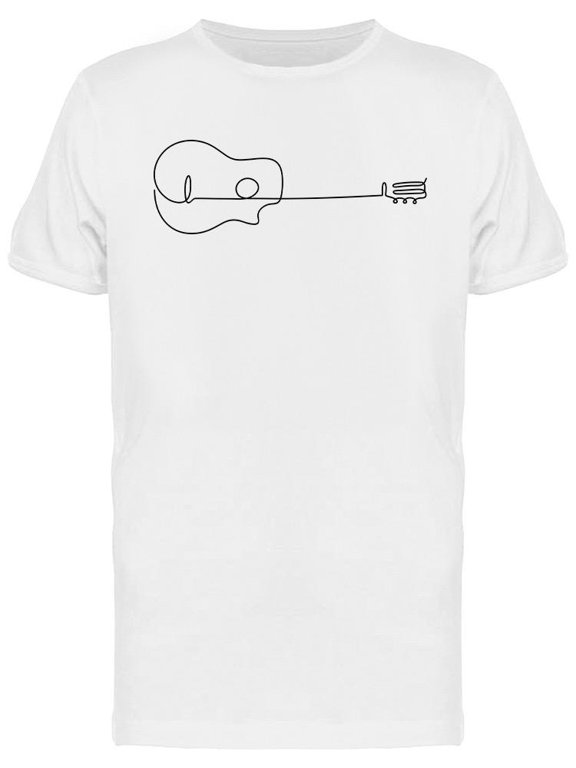 Stringed Guitar T-Shirt Men -Image by Shutterstock, Male Small