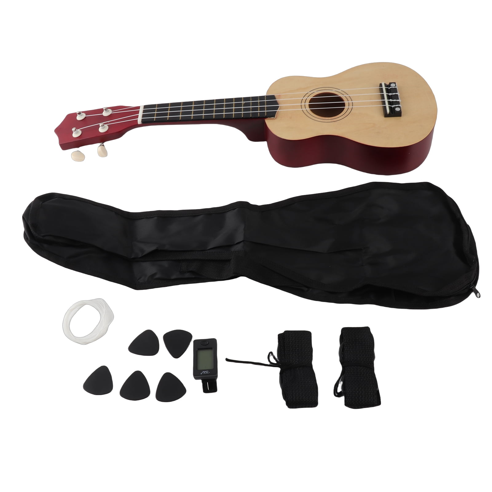 Stringed Instruments Ukulele 21 Inch Colored Acoustic Soprano Ukulele Ukelele Uke Kit Basswood with Carry Bag Uke Strap Strings Picks Tuner