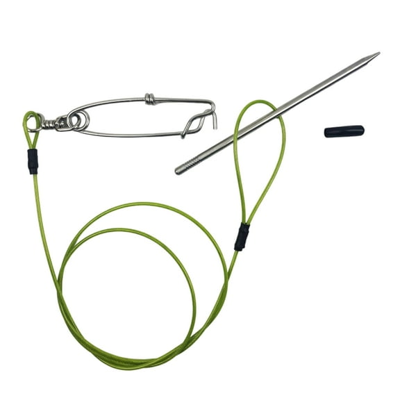 Stringer Fish Holder Kayak Fishing Fish Needle Hook for Diving Fish Stringer with Clip and Stainless Cable