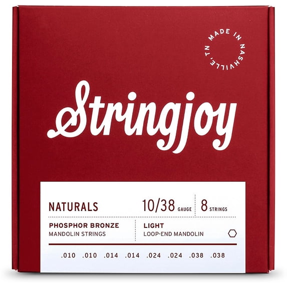 Stringjoy Naturals Phosphor Bronze (10-38) Mandolin Strings