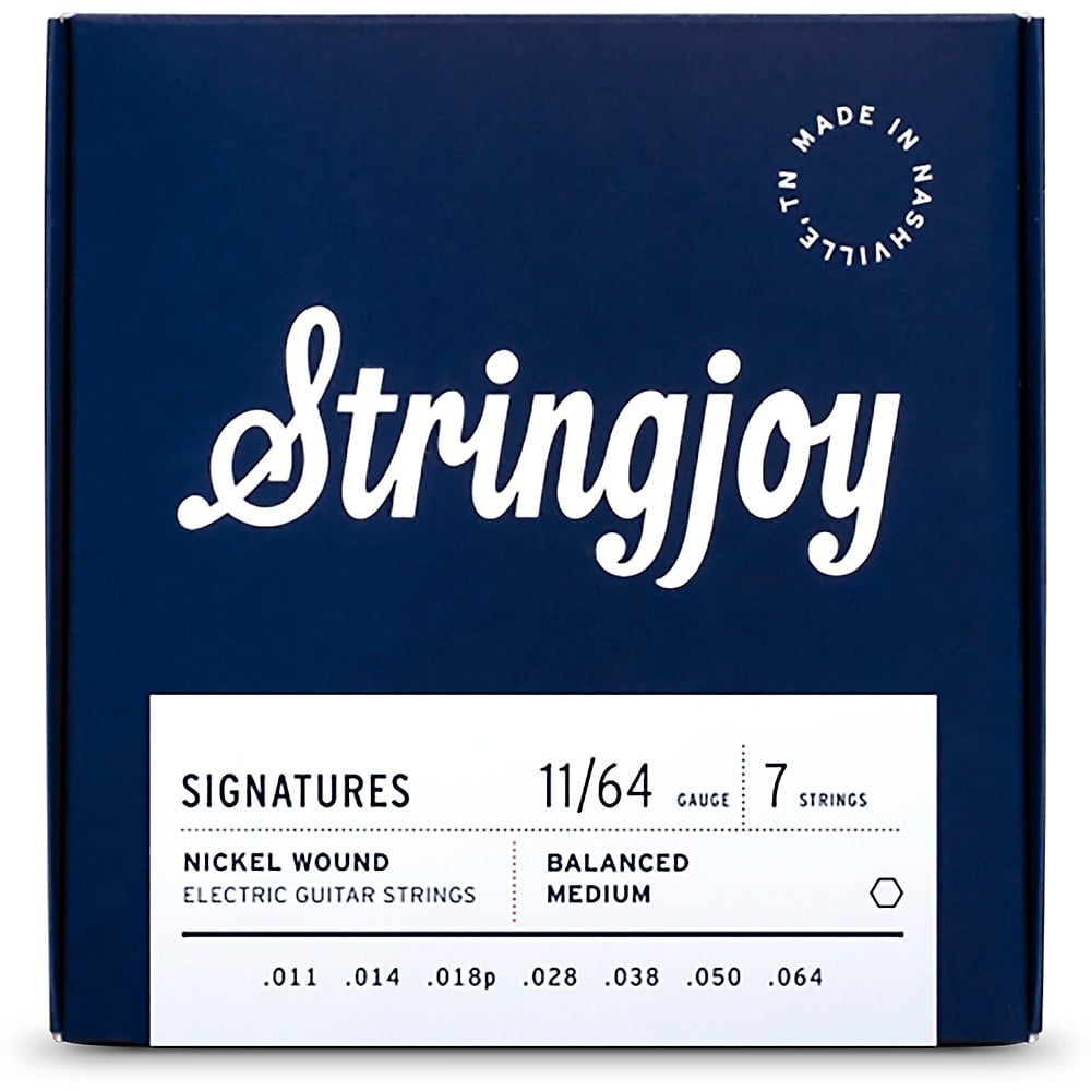 Stringjoy Signatures 7 String Nickel Wound Electric Guitar Strings 11 ...