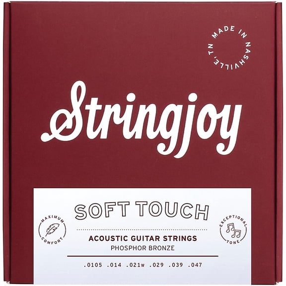 Stringjoy Naturals Soft Touch Acoustic Guitar Strings - 10.5 - 47