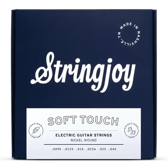 Stringjoy Soft Touch Signatures Nickel Wound Electric Guitar Strings, 9.5-44