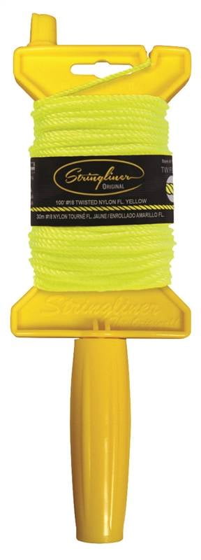 Stringliner 11112 Chalk Mason Line with Reel, 100', Yellow - Walmart.com