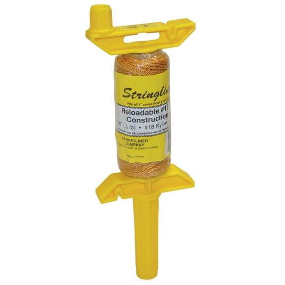 Stringliner Pro Twisted Nylon Line Reel - Gold - 1/8 Lb, Reloadable, 0.08in Twist