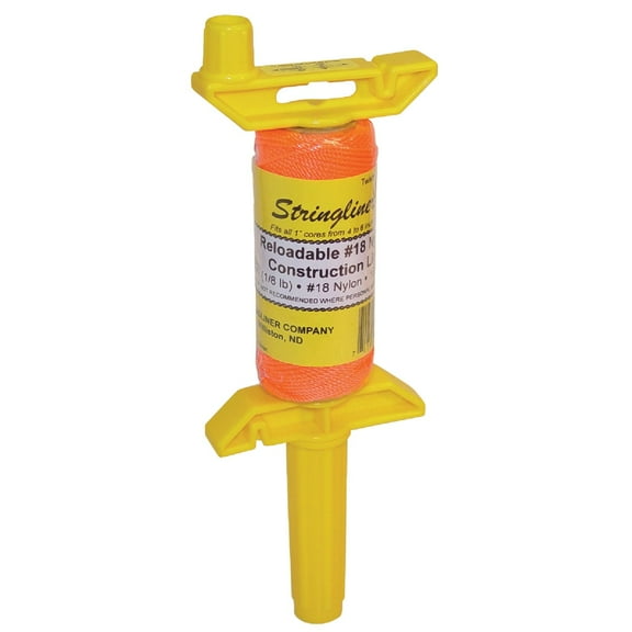 Stringliner Level Wiz Fluorescent Orange Twisted Reloadable #18 Nylon Mason Line 2 pc Pack