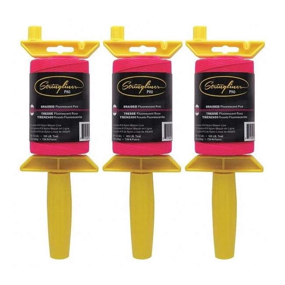 Stringliner Mason's Line Reel,FluorPink,500',PK3 25462