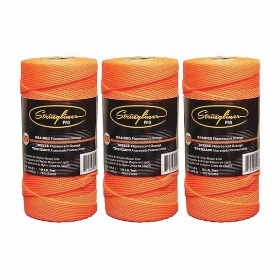 Stringliner Masons Line,Braided,1000 ft. L,PK3 35759