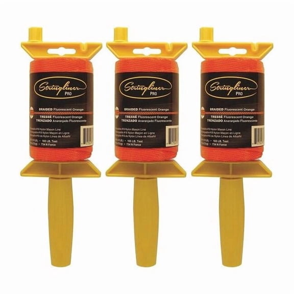 Stringliner Masons Line Reel,Braided,500 ft. L,PK3 25459