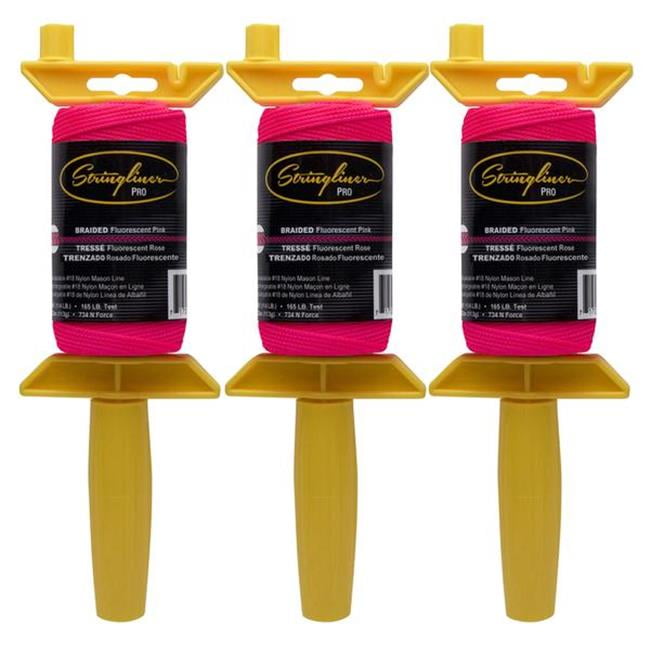 Stringliner 2008392 250 ft. PRO Masons Line & Reel Contractor Pack Fine ...