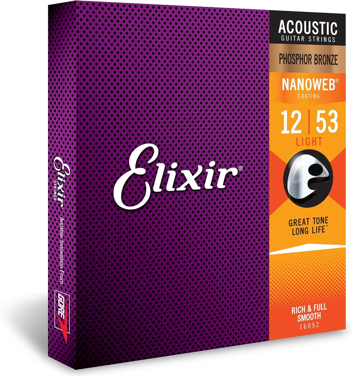 Strings, Acoustic Guitar Strings, Phosphor Bronze with NANOWEB Coating
