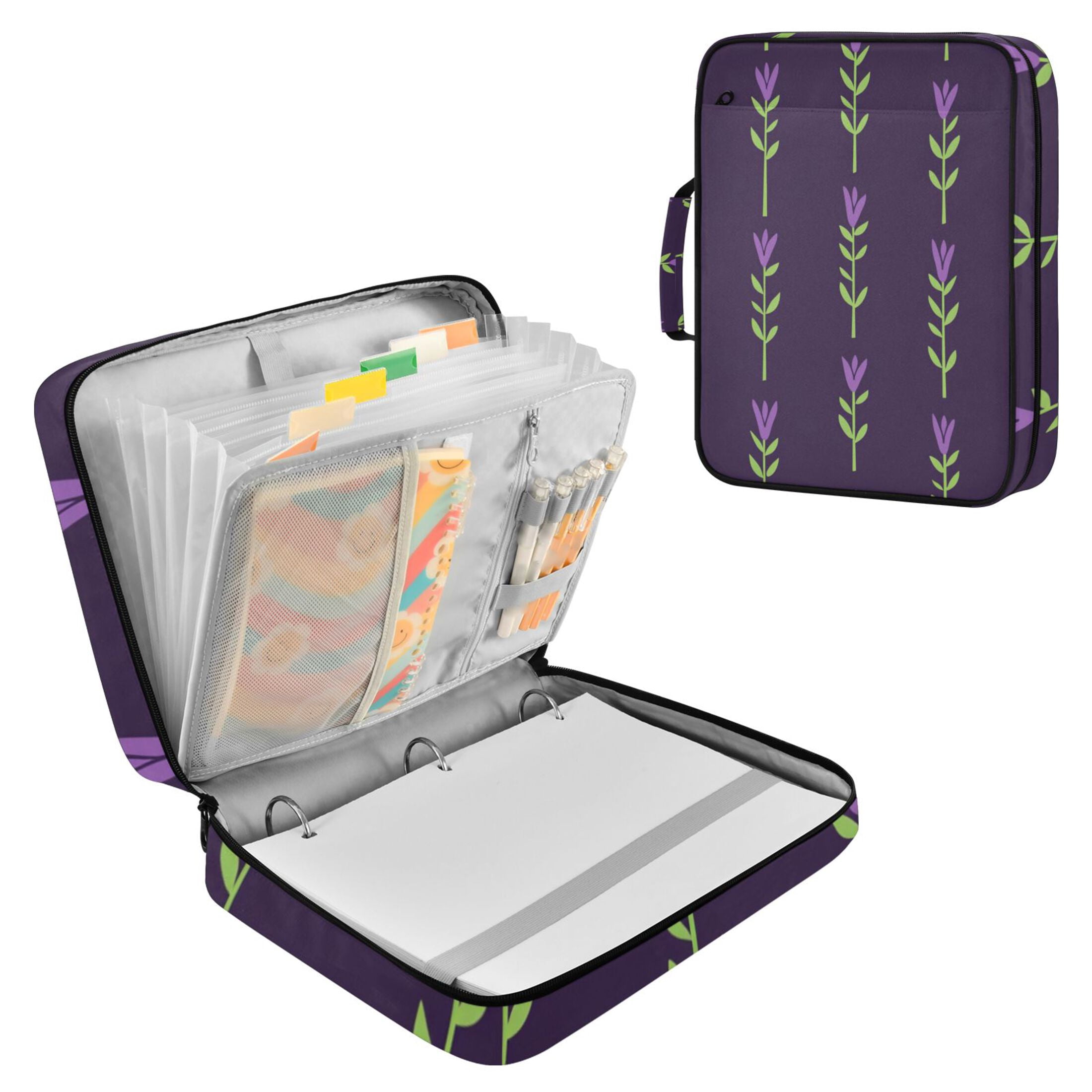Strings Of Lavander Accordion File Organizer Expanding File Folder 3 ...