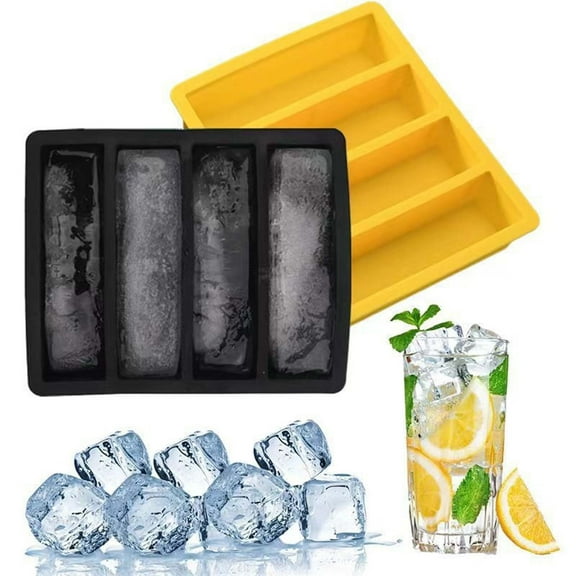 Strip Four Ice Maker, Commercial Grade, Stainless Steel, Continuous Ice Production, Modern Design, Business Use, Food Service, Restaurant Ice TOPLIU