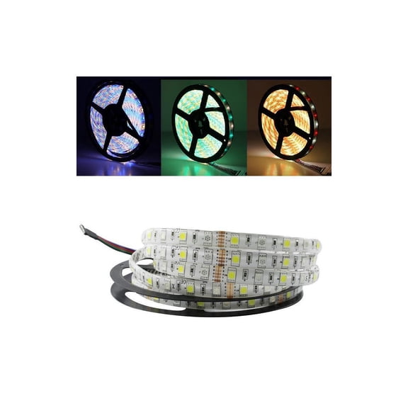 Strip Light 5M/Lot LED Strip 5050 RGBW DC 12V Flexible LED Light RGB + Warm White 60 LED/M