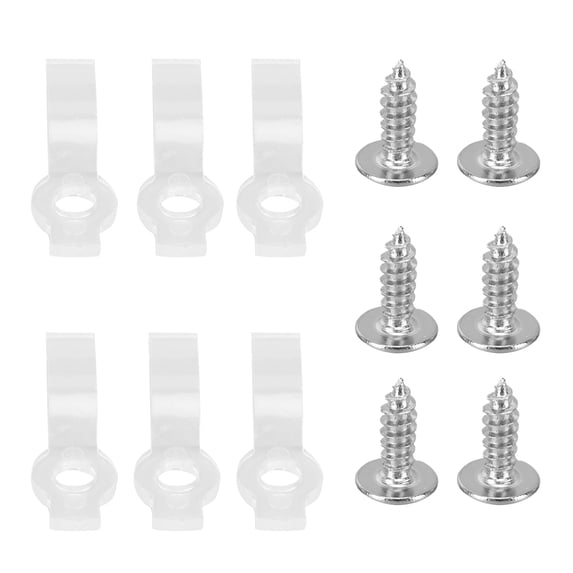 Strip Light Clip 100Pcs Bracket Clip With Screws Fixing Fastener For 3528/5050/5630/3014 RGB LED Strip Lights
