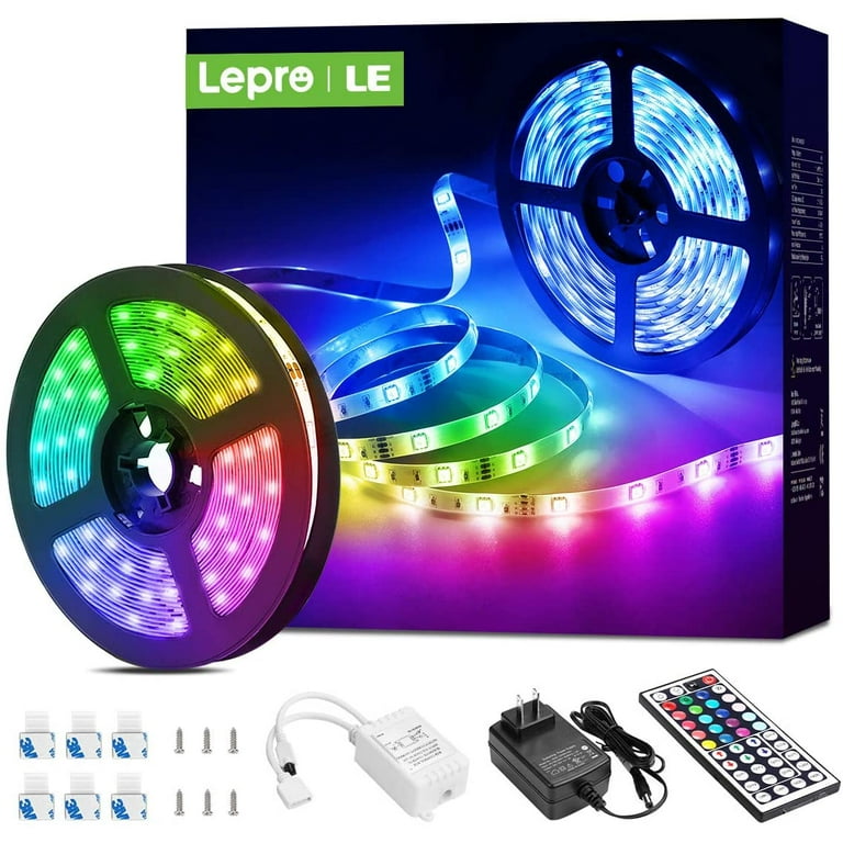 Le led strip lights 16.4 ft rgb led strips shop