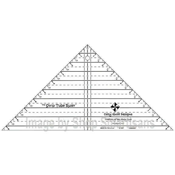 Strip Tube Quilt Ruler by Daniela Stout of Cozy Quilt Designs