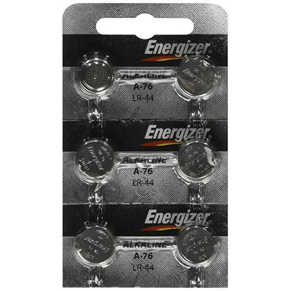 [ Strip of 6 ] Energizer A76/LR44 (A76BP), SR44, L1154, 1.5v Alkaline Batteries