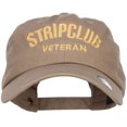 thumbnail image 1 of Stripclub Veteran Embroidered Unstructured Cap - Khaki OSFM, 1 of 5