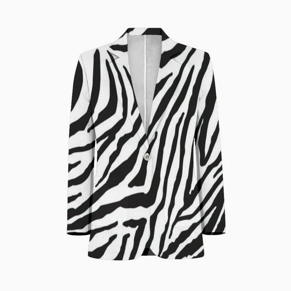 Stripe Animals Jungle Tiger Pattern White Mens Suits Shawl Collar Slim Fit Suit Mens Groom Jacket Tuxedos for Wedding Dress Evening