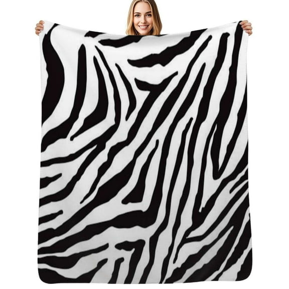 Stripe Animals Jungle Tiger Pattern White Soft Blanket Travel Bedding Throws Flannel Bedspread Sofa Bed Cover