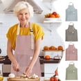 thumbnail image 1 of Stripe Apron Bib Apron - Canvas Kitchen Chef Wear, Adjustable Neck Ties, Functional Pockets, Unisex Cooking Apparel, 1 of 8