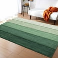 thumbnail image 1 of Stripe Area Rug 2'7''x5' Sage Green Striped Gradient Rustic Wood Board Washable Area Rugs Non Shedding Floor Carpet Rubber Backing Non-Slip Indoor Mats for Living Room Bedroom Kitchen, 1 of 8