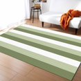 thumbnail image 1 of Stripe Area Rug 2'7''x5' Sage Green and White Striped Geometric Washable Area Rugs Non Shedding Floor Carpet Rubber Backing Non-Slip Indoor Mats for Living Room Bedroom Kitchen, 1 of 8