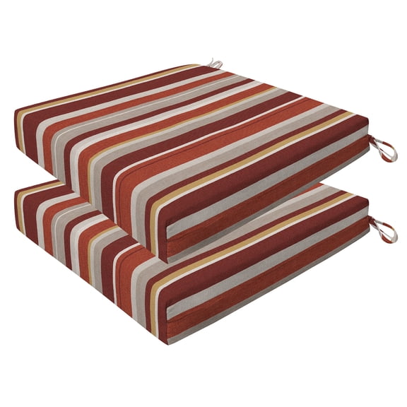 Stripe Brick Premium Dining Seat Cushion (2-Pack)