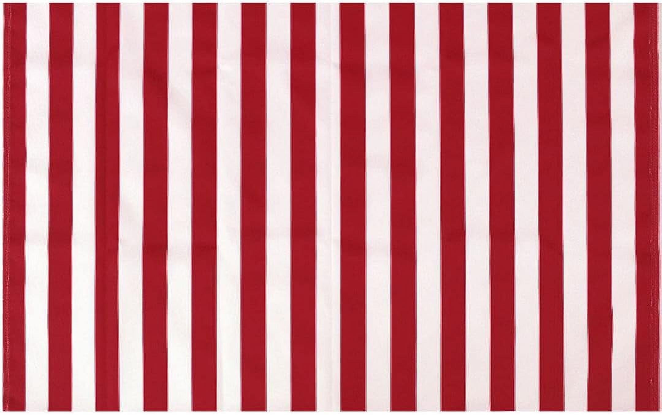Stripe Canvas Awning Fabric Waterproof Outdoor Fabric 60" Red/White 5