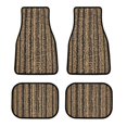 thumbnail image 1 of Stripe Car Foot Mats Universal Car Foot Mats Carpet 4 Pieces Dirty Resistant Front And Rear Mats Set Car Accessories, 1 of 5